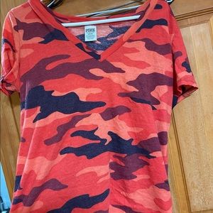 PINK Victoria secret v neck t-shirt